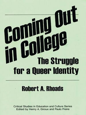 cover image of Coming Out in College